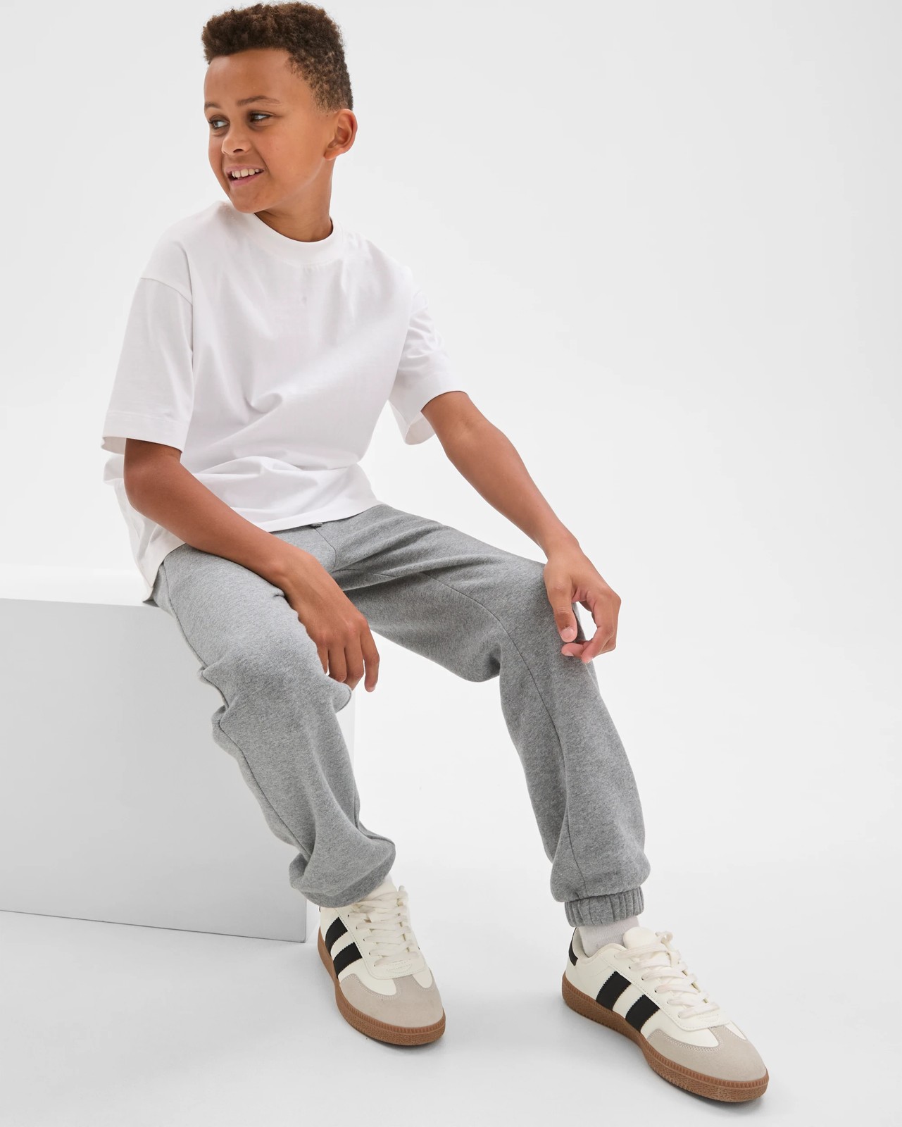 Australian Cotton Blend Core Trackpants - Dark Grey Marle 2 of 6