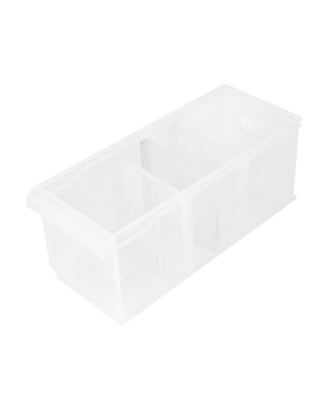 Anko High Stackable Roller Storage - Clear