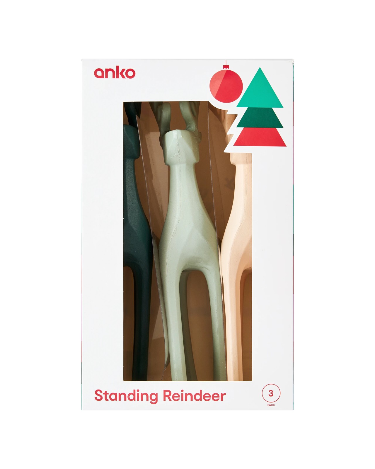 Anko 3 Pack Standing Reindeer 5 of 6