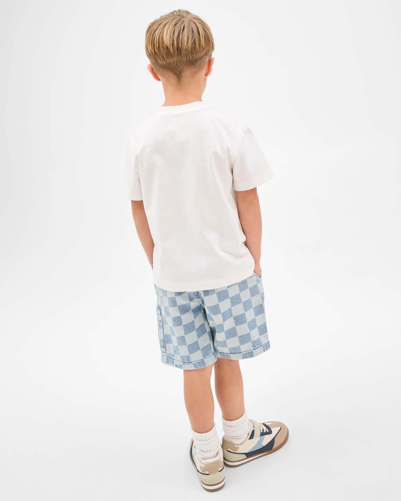 Pull On Denim Volley Shorts - Mid Wash 4 of 6