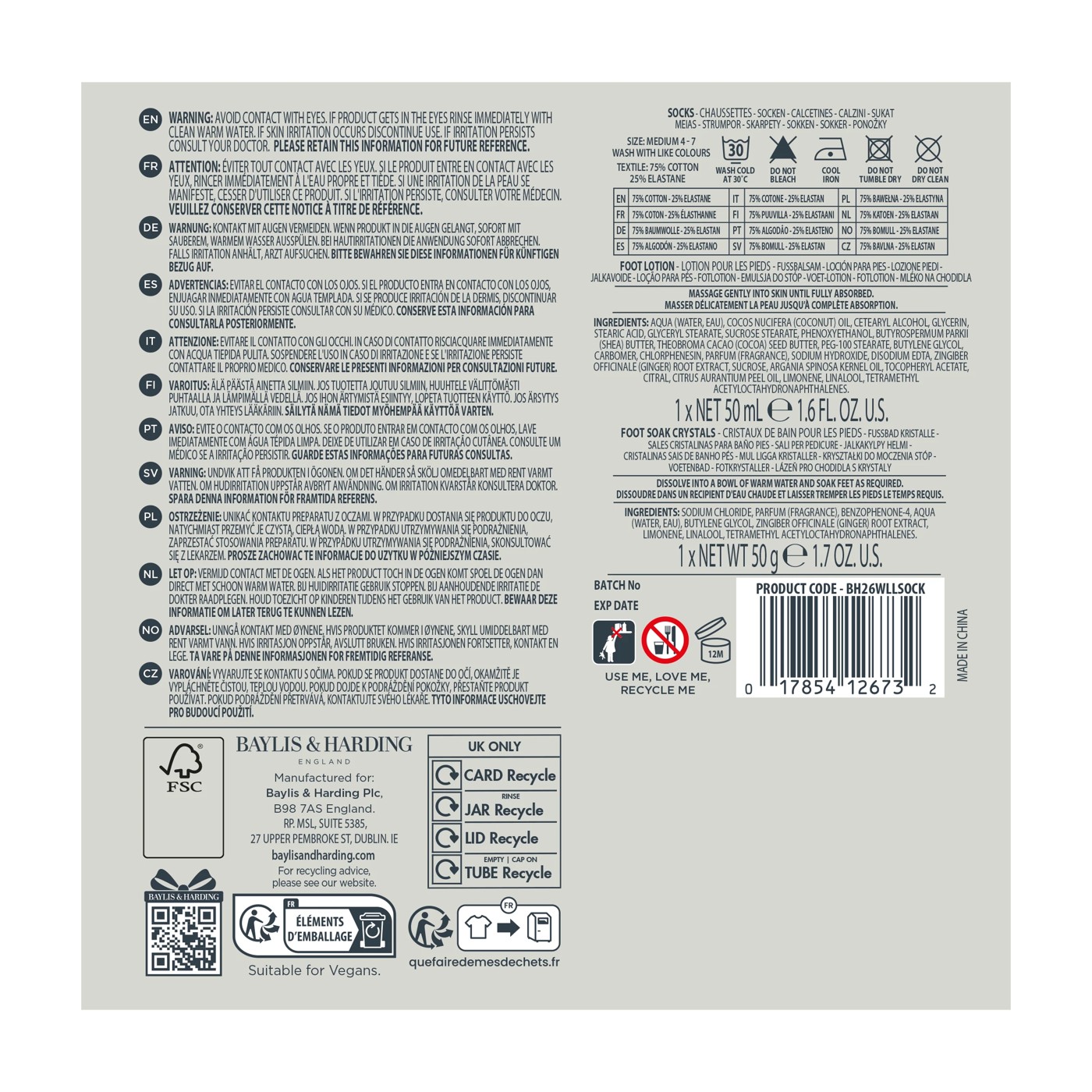 Baylis & Harding 3 Pack Wellness Sole Ritual 2 of 4