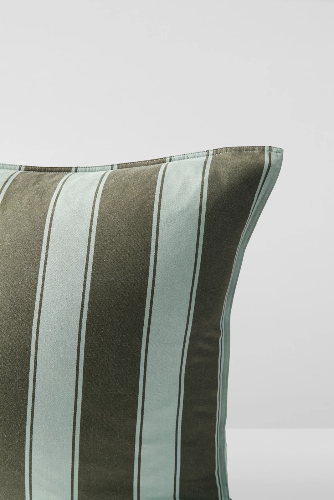 Rayne Stripe Stonewash European Pillowcase - Moss Green 5 of 6