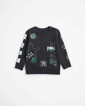 Graffiti Crew Neck Jumper