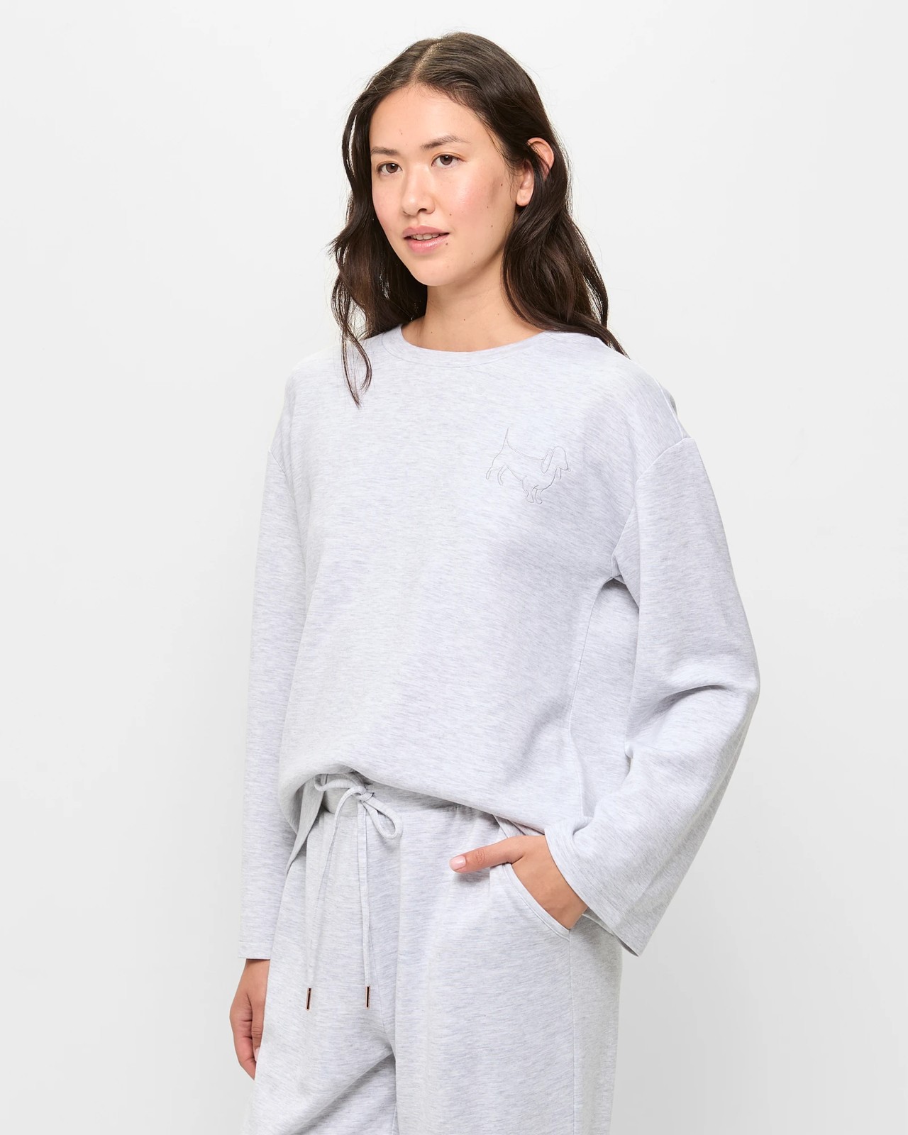 Modal Blend Crew Sleep Jumper 3 of 5