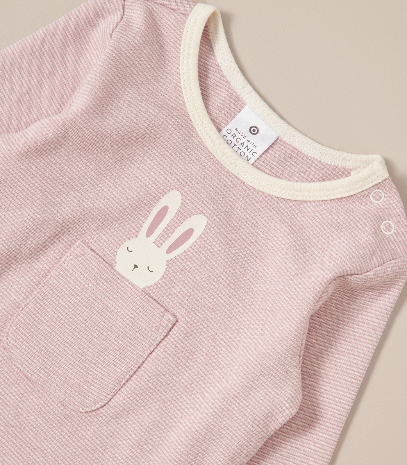 Baby Organic Cotton Stripe Bodysuit 3 of 6
