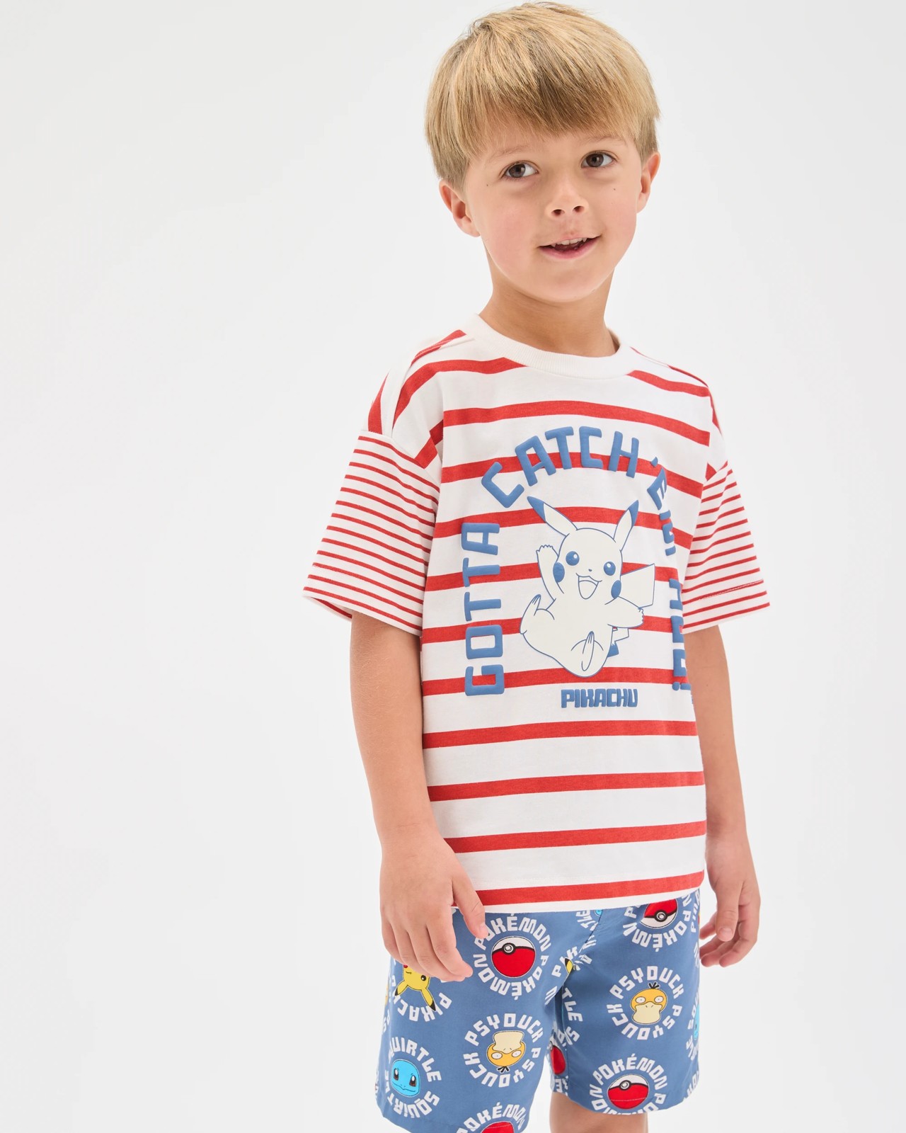 Pokemon Australian Cotton Squirtle Stripe T-Shirt 2 of 5