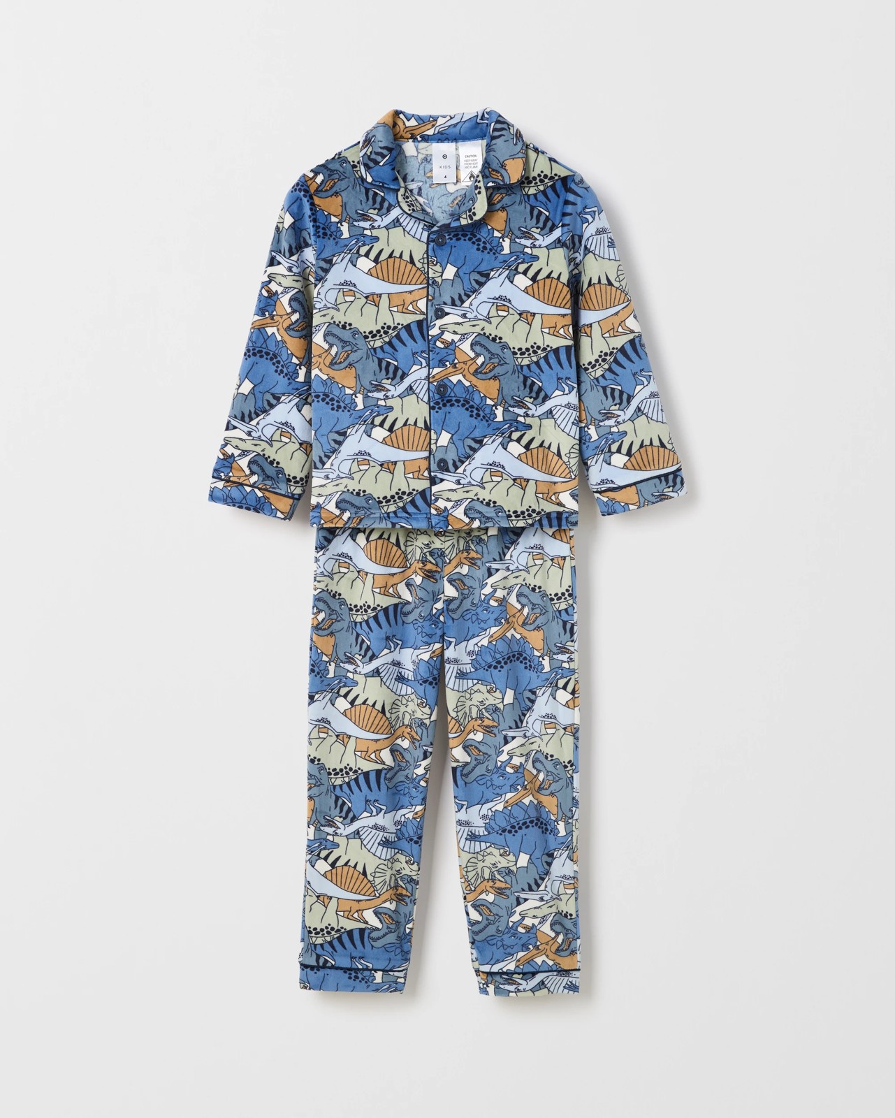 Younger Boys Top & Pants Fleece Pyjama Set - Dinosaur 6 of 6