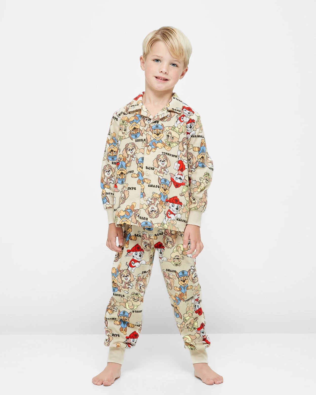 Paw Patrol Cotton Flannette Pyjama Set Target Australia