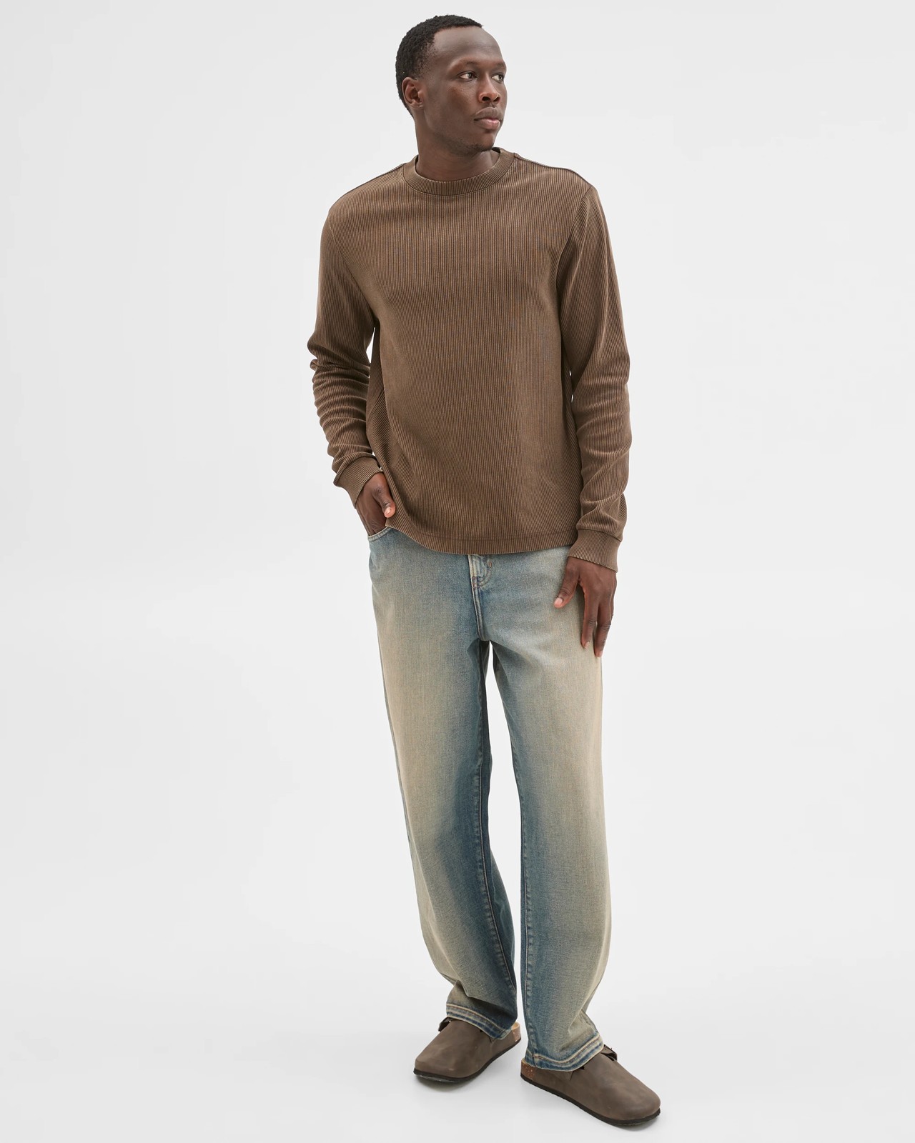Commons Australian Cotton Relaxed Heavyweight Textured T-Shirt  2 of 6
