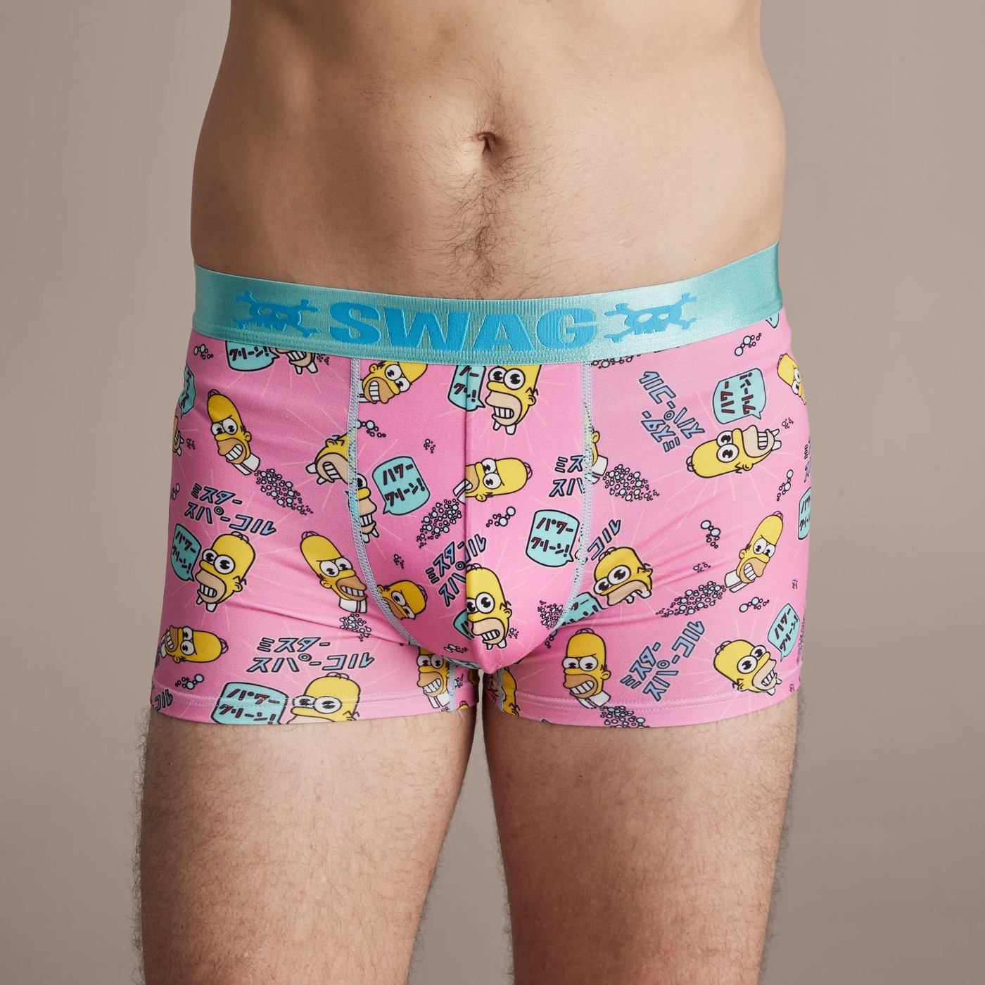 The Simpsons Homer Mr. Sparkle Swag Boxer Briefs-Medium (32-34) 