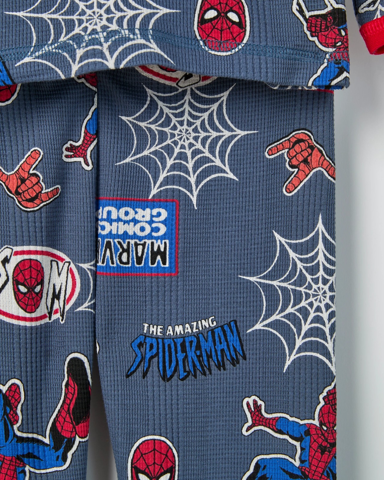 Marvel Spider-Man Australian Cotton Younger Boys Knit Pyjama Set 2 of 3