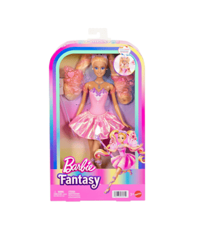 Mattel Barbie Fantasy Fairy Doll with Colour-Change Wings