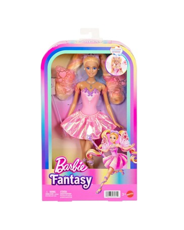 Mattel Barbie Fantasy Fairy Doll with Colour-Change Wings