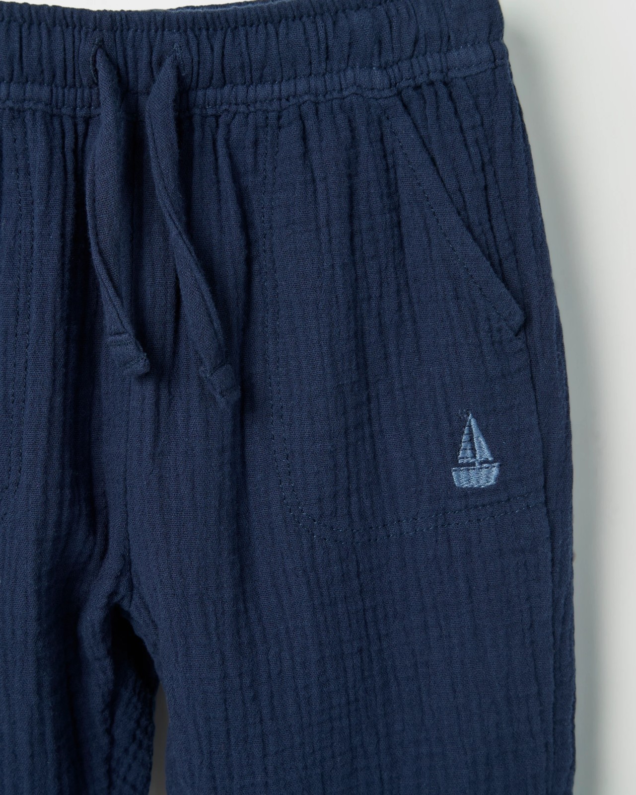 Baby Muslin Pants - Black Iris (Navy) 5 of 5
