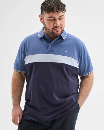 Plus Size Australian Cotton Block Polo Top