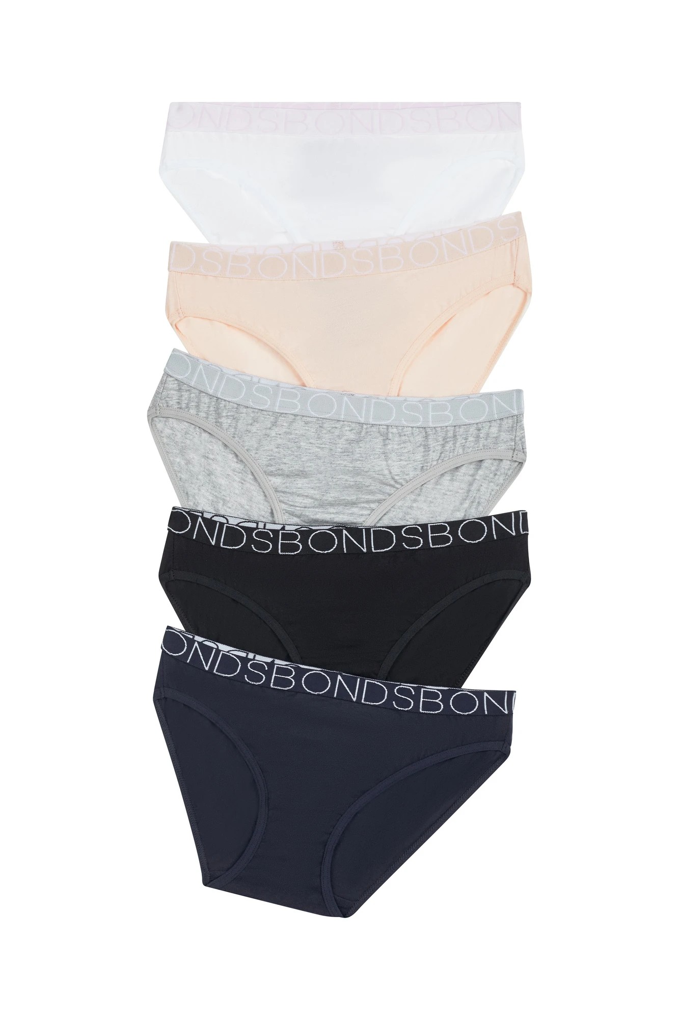 Bonds Girls Bikini Briefs - 5 Pack