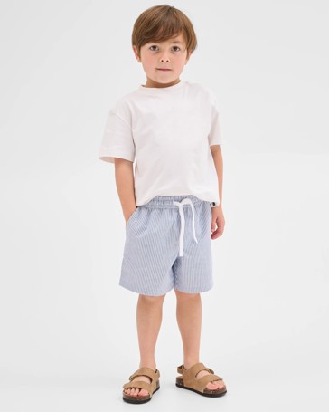 Textured Stripe Shorts