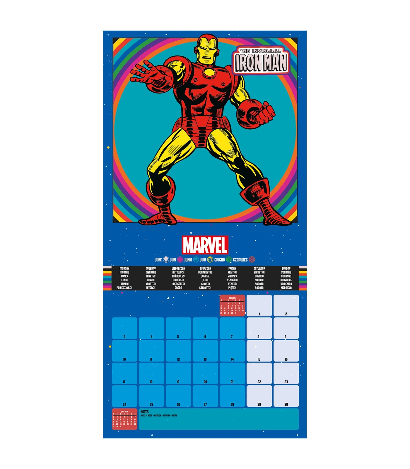 Marvel Retro Comic Book 2024 Square Calendar Target Australia