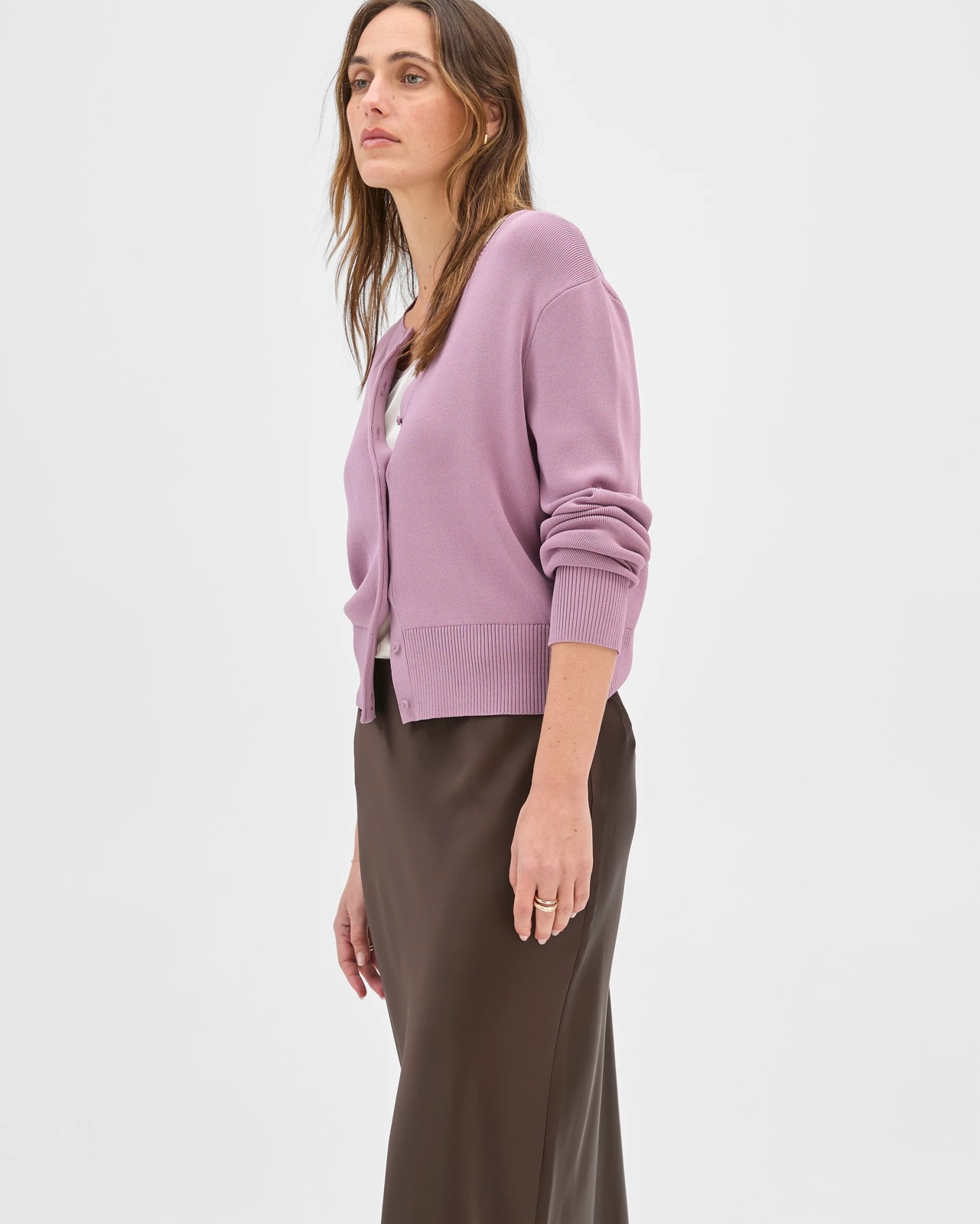 Satin Bias Cut Midi Skirt - Preview 3 of 5