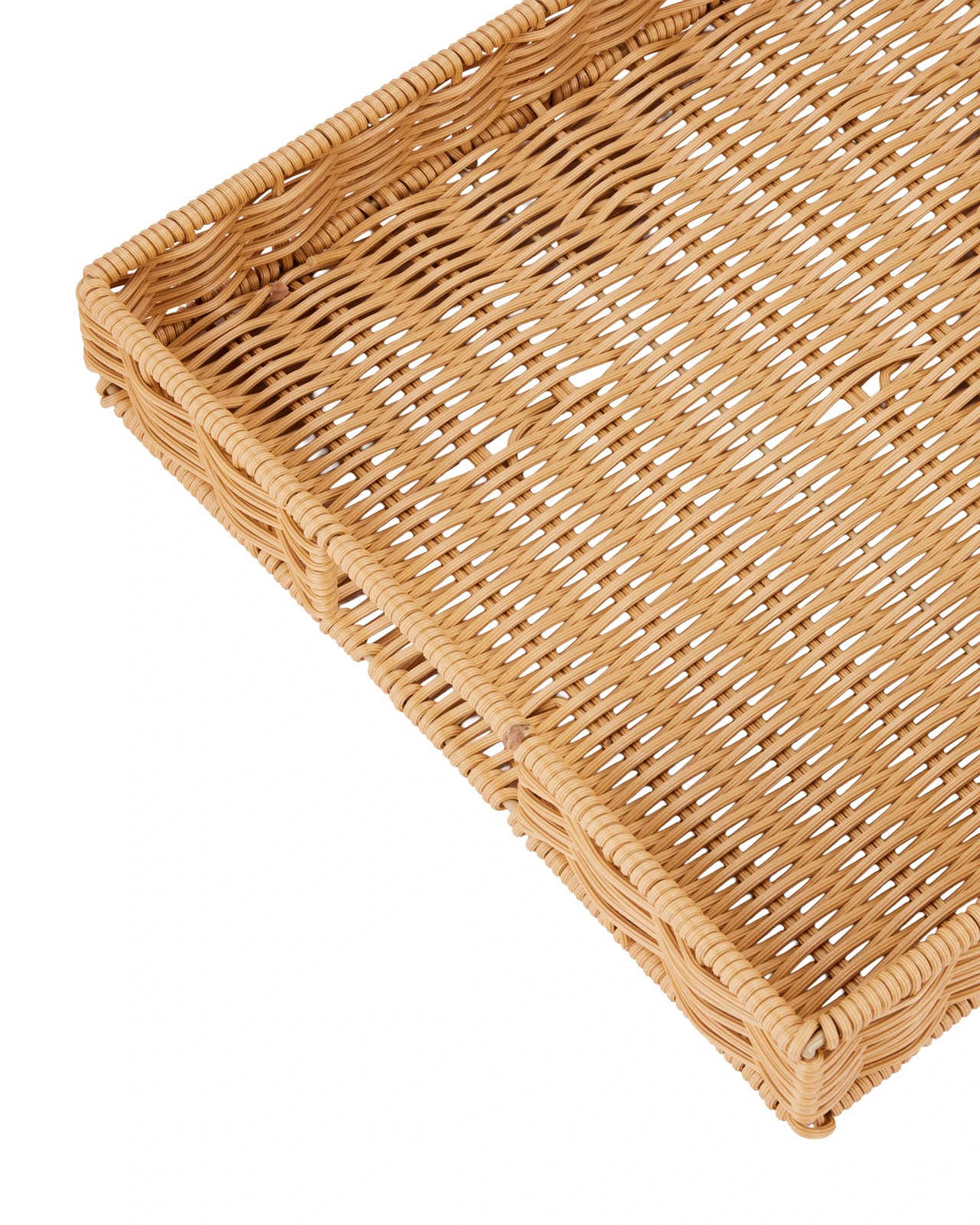 Anko Rattan Look Rectangle Decor Tray 3 of 5