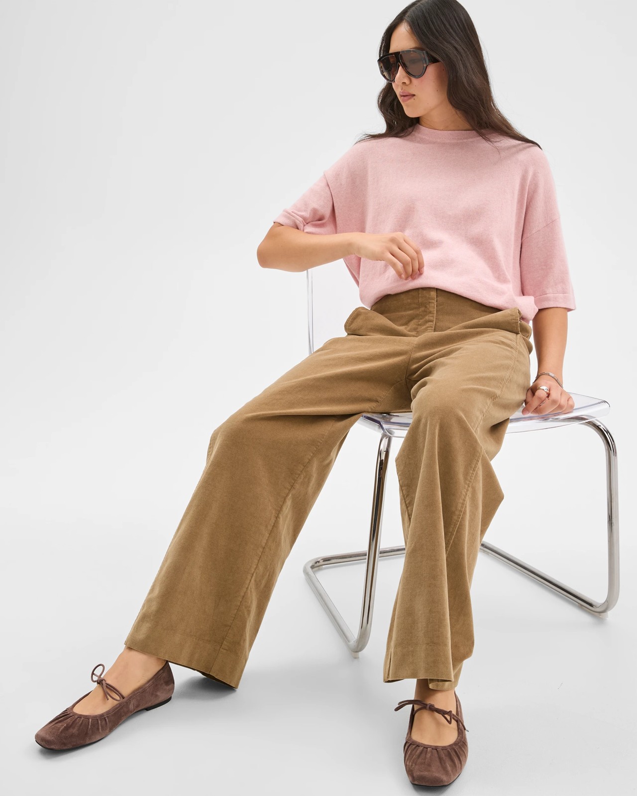 Cropped Wide Leg Cord Pants - Elm 4 of 5