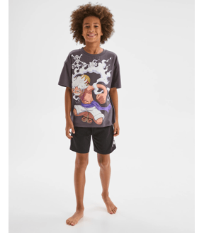 One Piece Australian Cotton Older Boys Oversized Knit Pyjama Set
