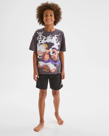 One Piece Australian Cotton Older Boys Oversized Knit Pyjama Set