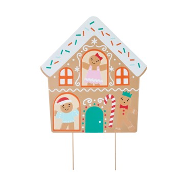 Large Christmas Gingerbread House Stake - Anko