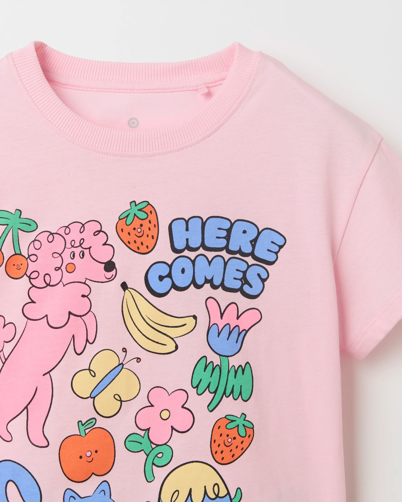 Australian Cotton Oversized T-Shirt - Cat Dog Placement pink 2 of 2
