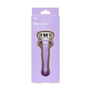 Smooth Reusable Razor, Purple - OXX Bodycare product image