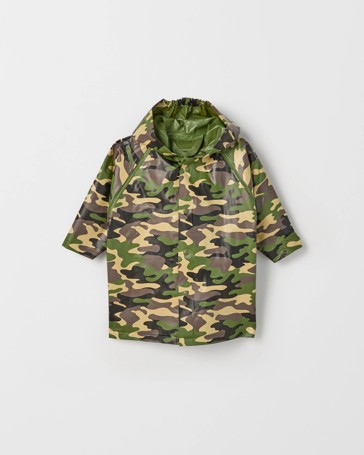 Camo Print Raincoat