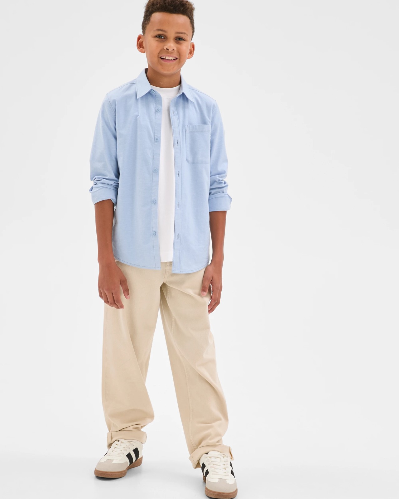 Long Sleeve Oxford Shirt - Light Blue 2 of 6