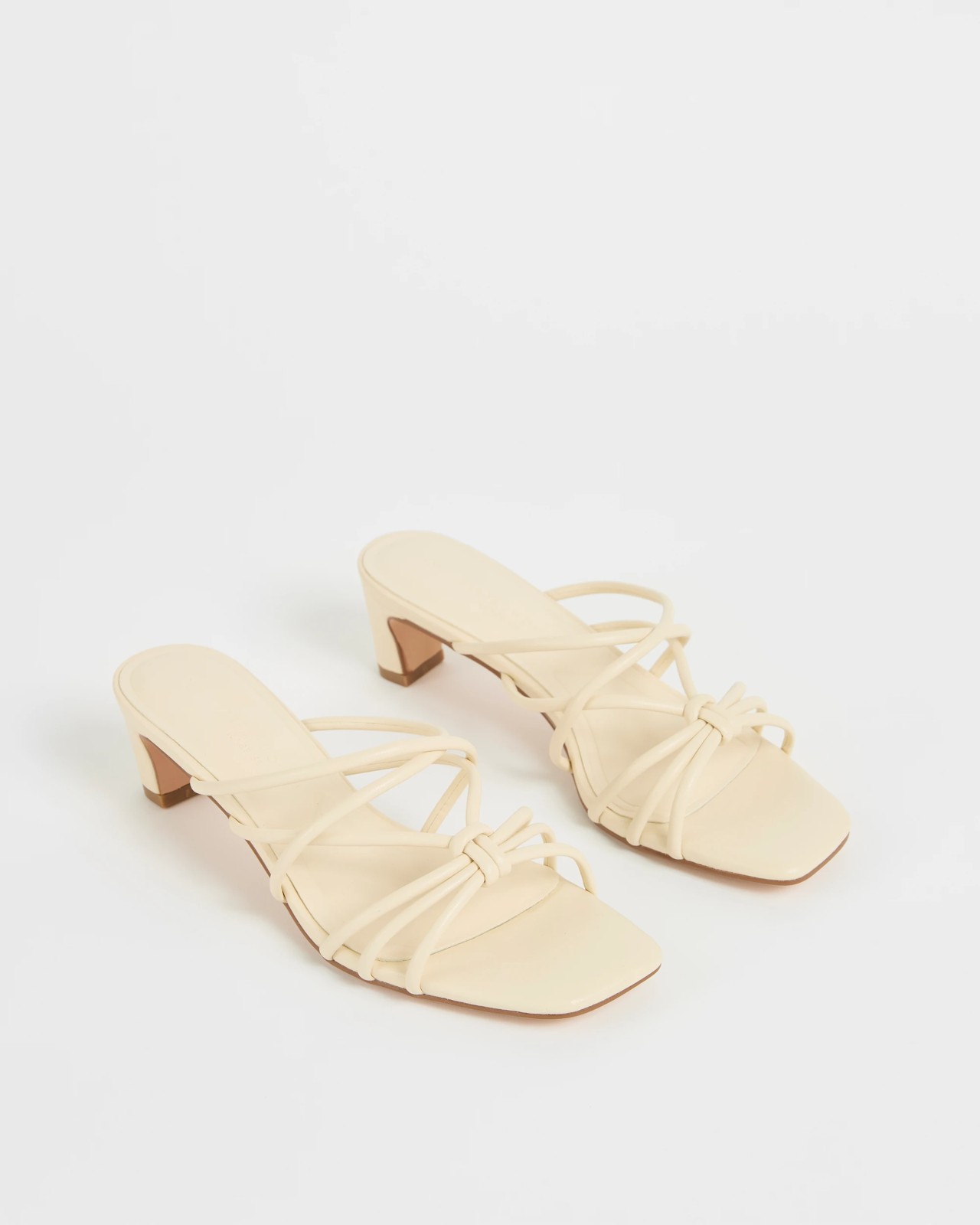 Strappy Low Heels - Sassy - Cream 2 of 3