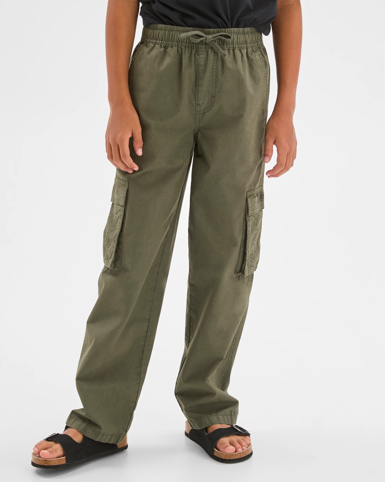 Australian Cotton Elastic Waistband Cargo Pants - Kambaba 3 of 5