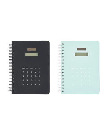Anko Notebook with Calculator - Assorted