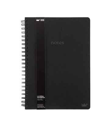 A4 Notebook Linen Black - Paper Crane Urban