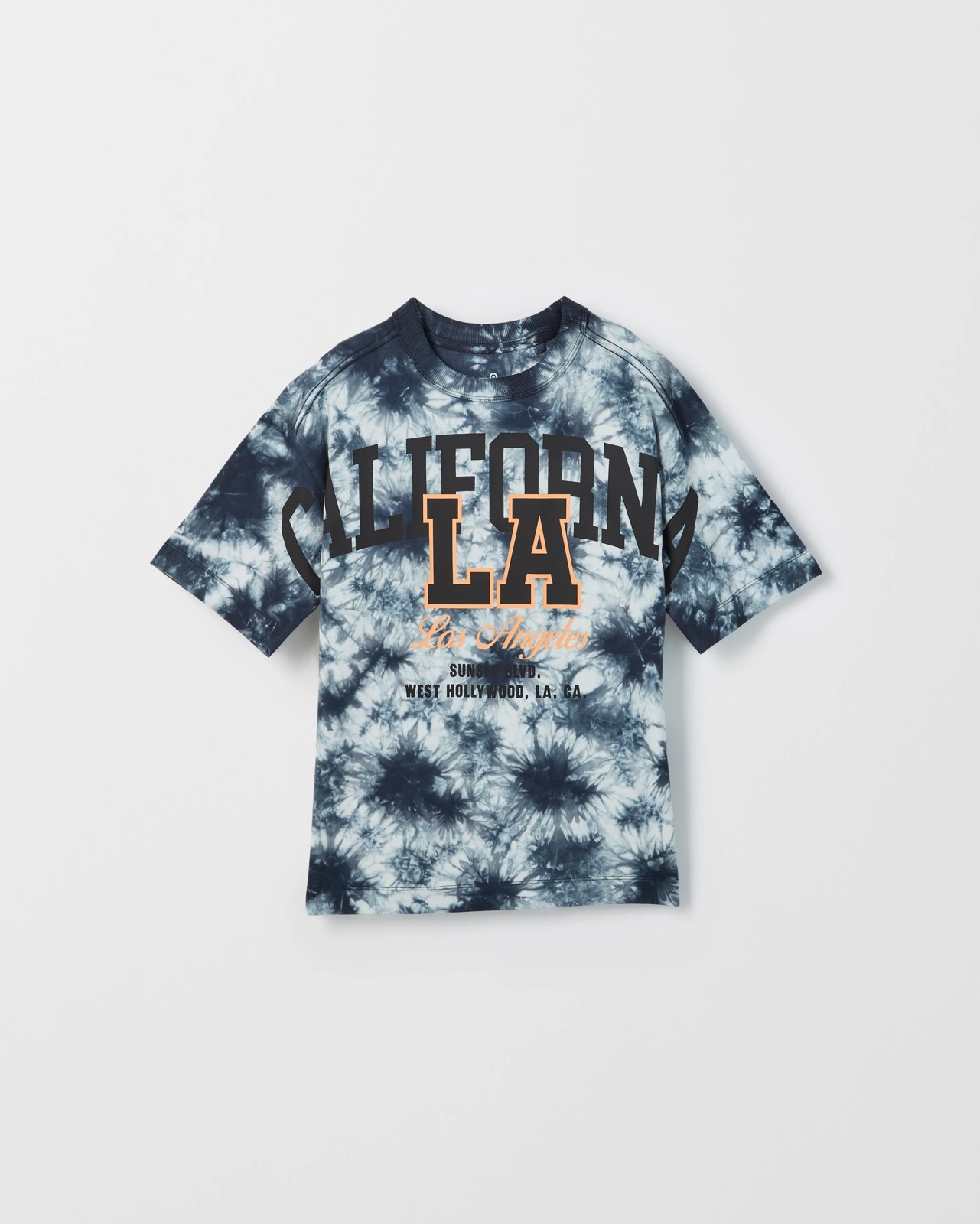 Australian Cotton Oversized Dyed Graphic T-Shirt - Black 5 of 6