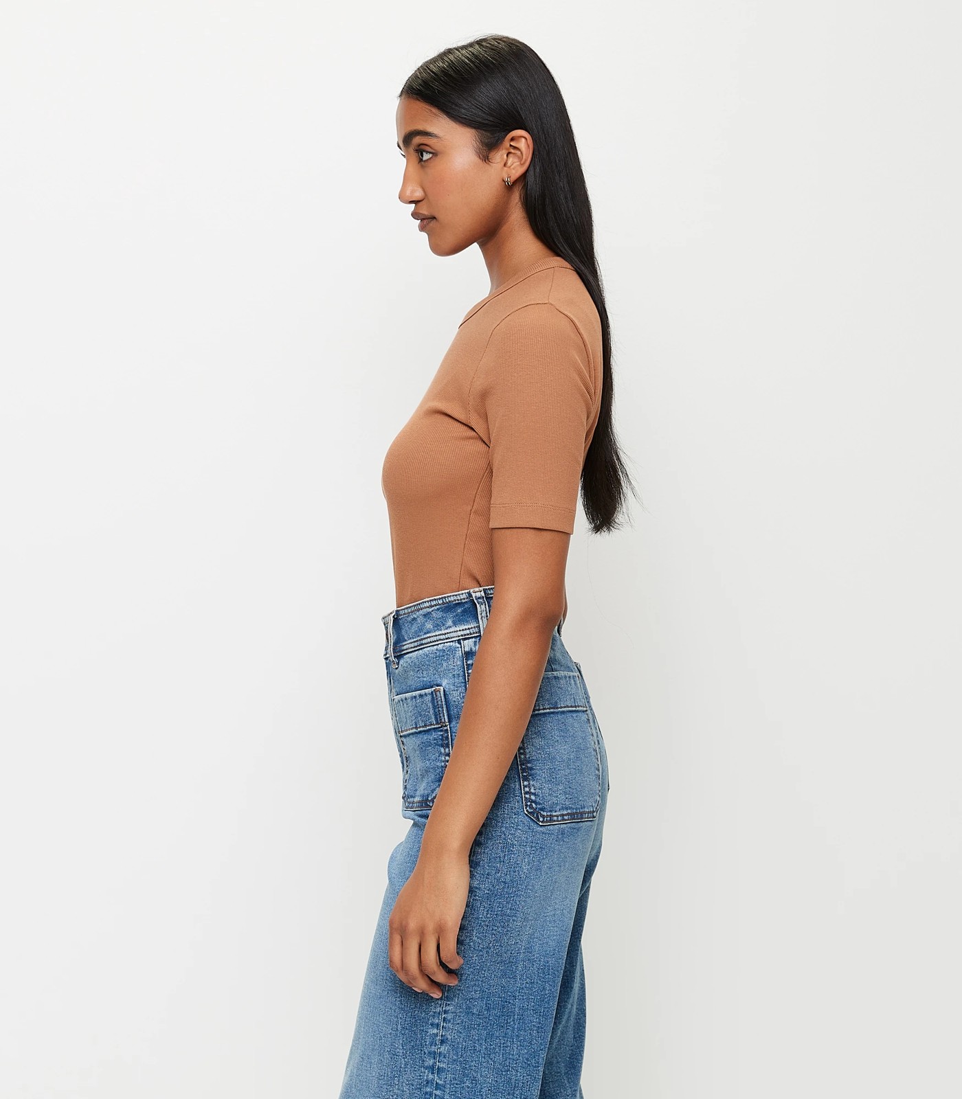 Australian Cotton Rib Layer T-Shirt 3 of 6