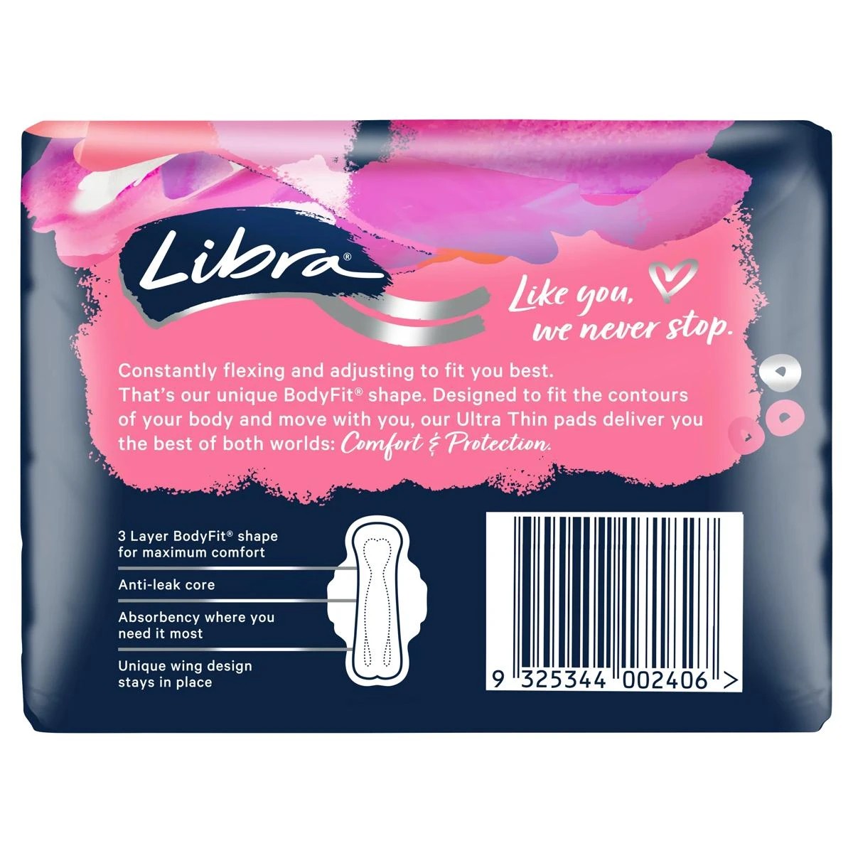 Libra 18 Pack Ultra Thin Super Pads 2 of 2