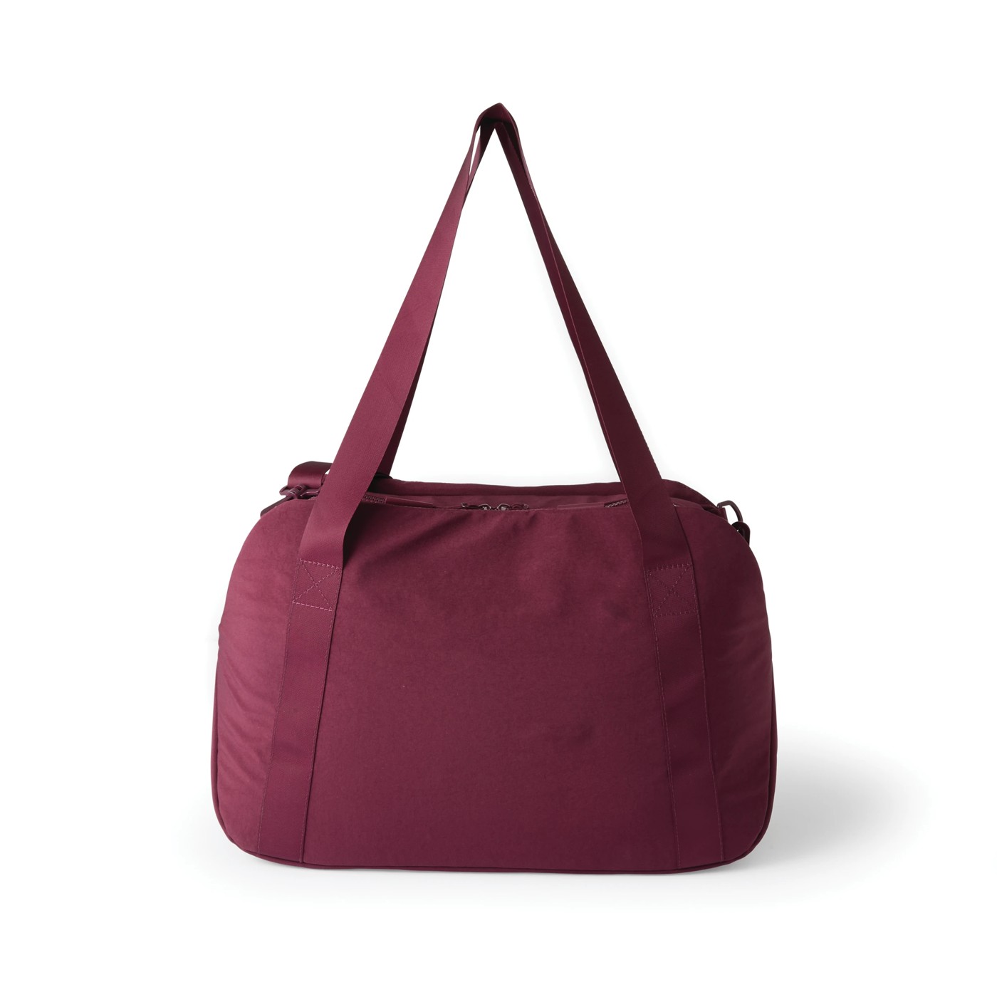 Nylon Travel Duffle Bag - Burgundy 4 of 5