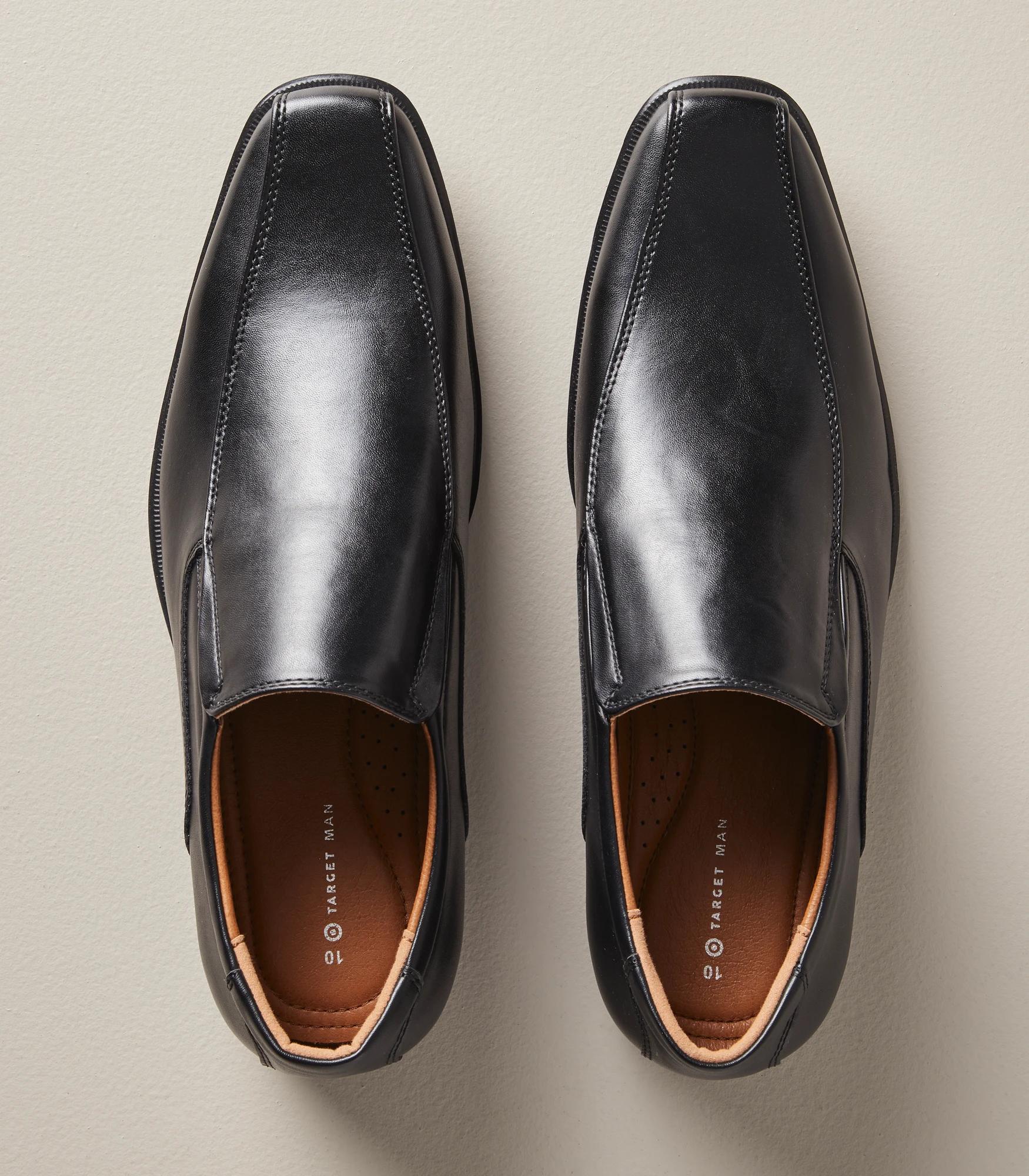 mens black dress shoes target