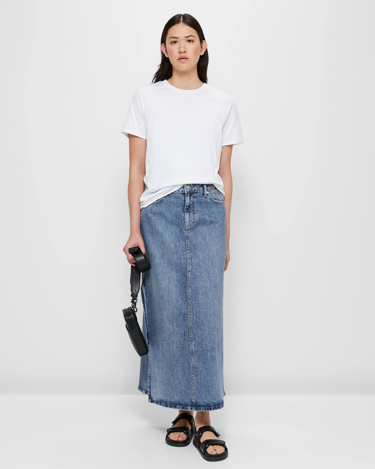 Denim Maxi Skirt | Target Australia