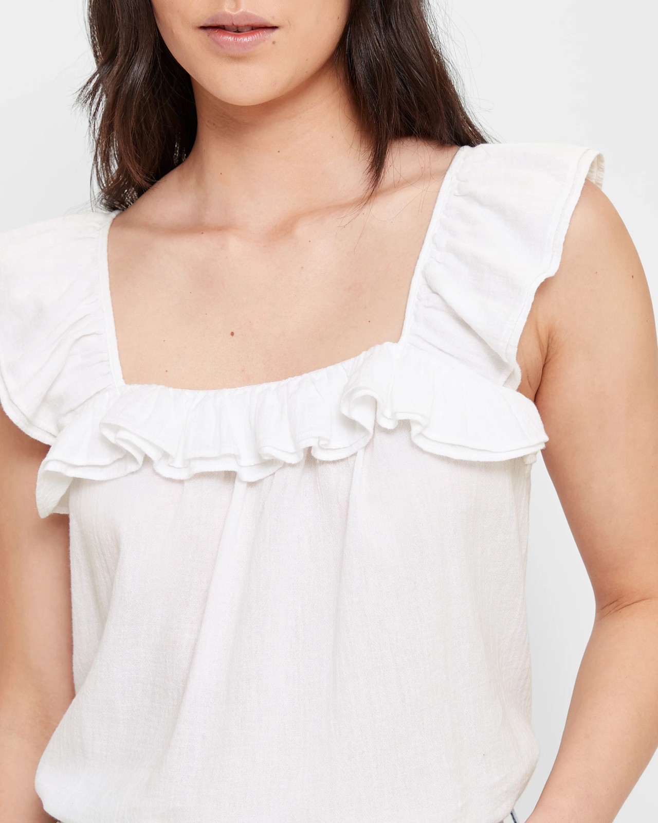 Sleeveless Double Ruffle Top 5 of 5