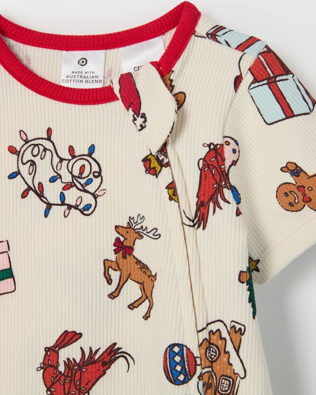 Baby Australian Cotton Christmas Romper - Christmas Icons 4 of 4
