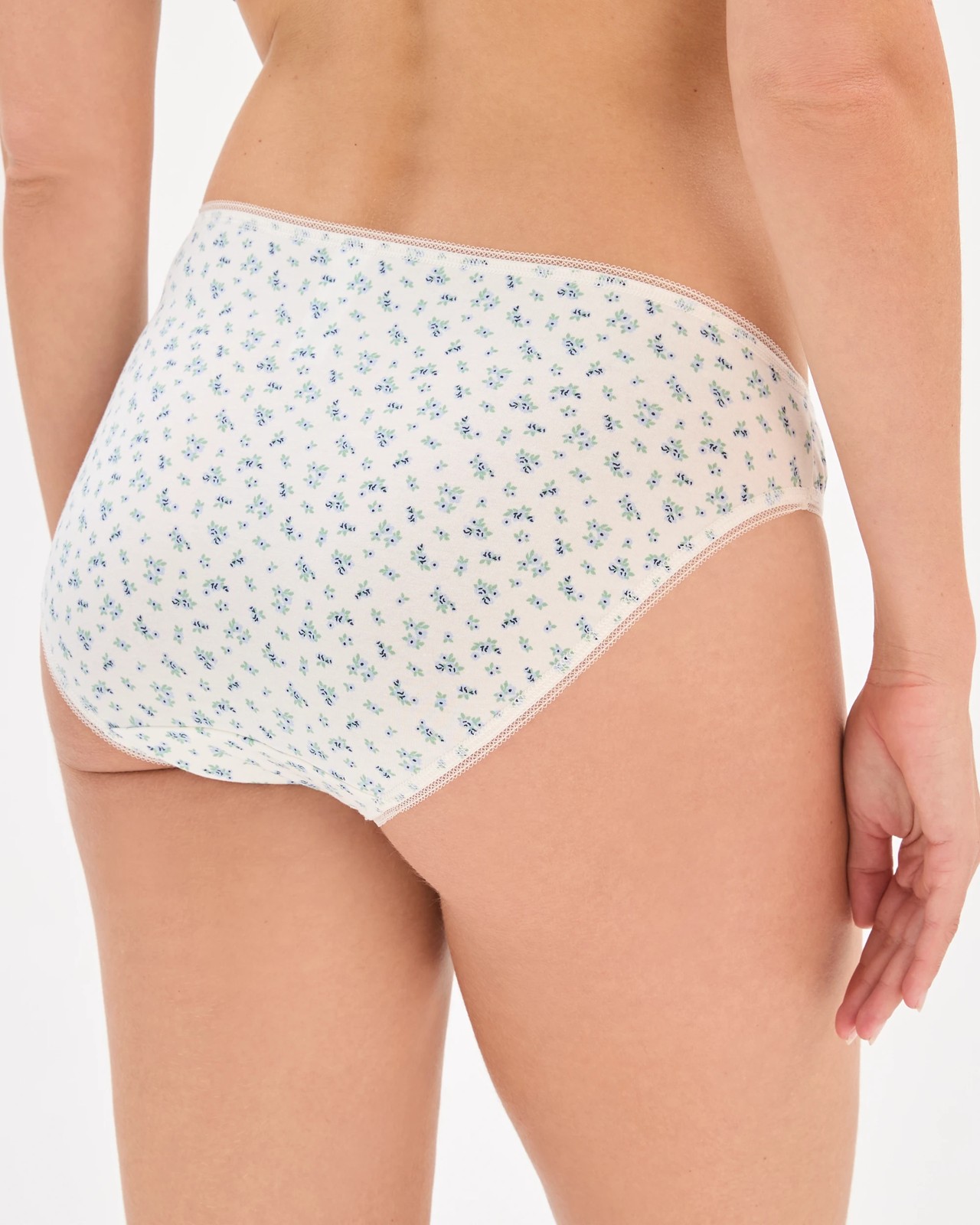 5 Pack Bikini Briefs - Blue Ditsy 4 of 5