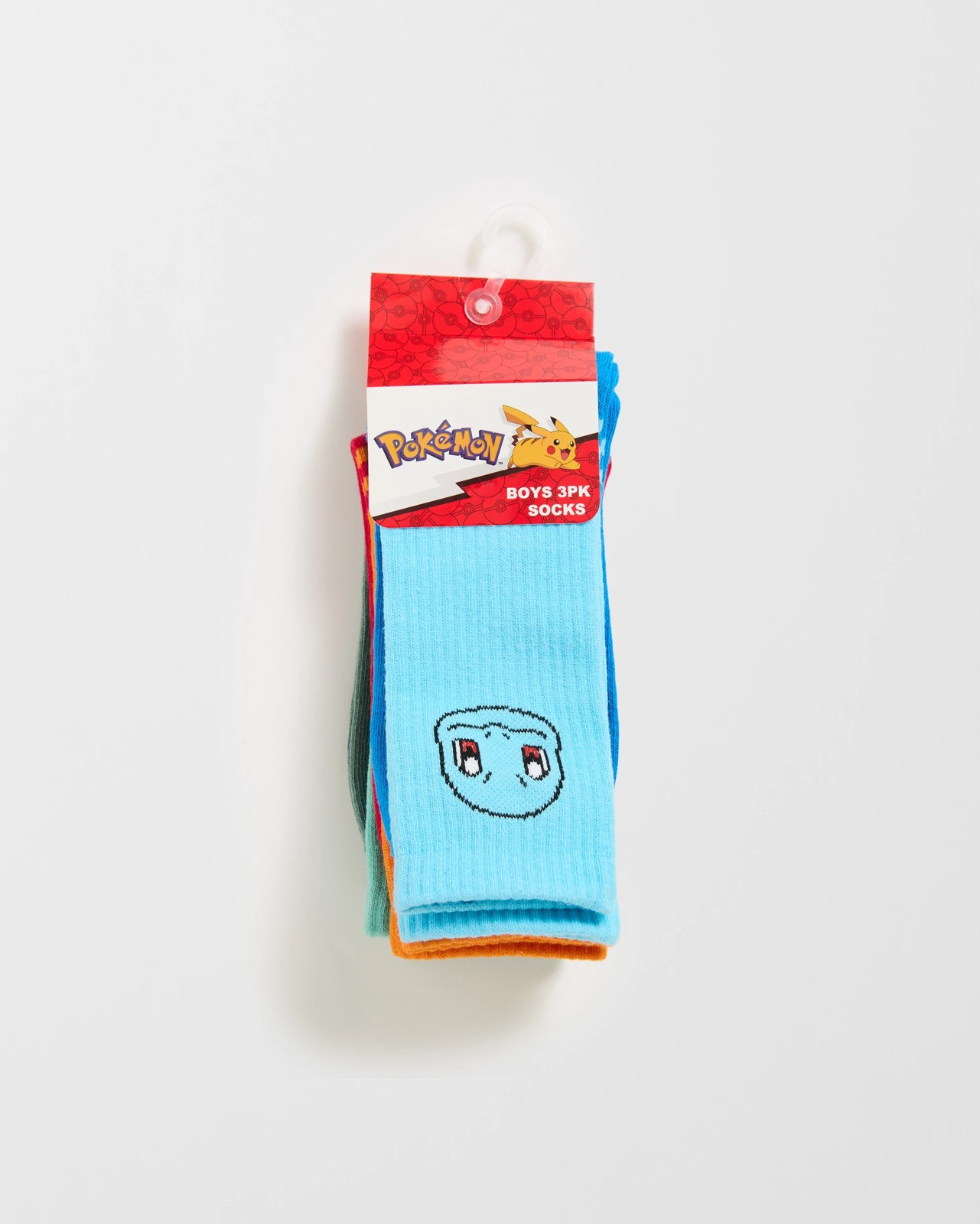 Licensed Pokemon 3 Pack Quarter Crew Socks 3 of 3