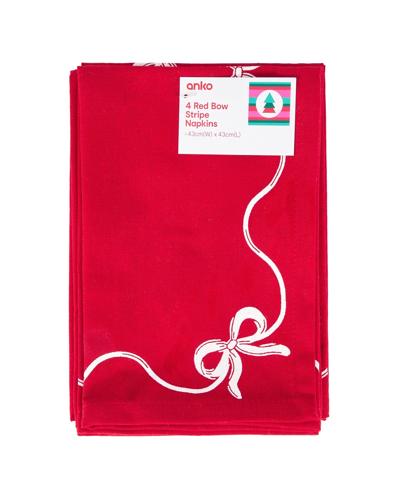 Anko 4 Pack Bow Napkins 4 of 4