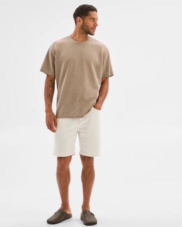 Australian Cotton Blend Textured T-Shirt