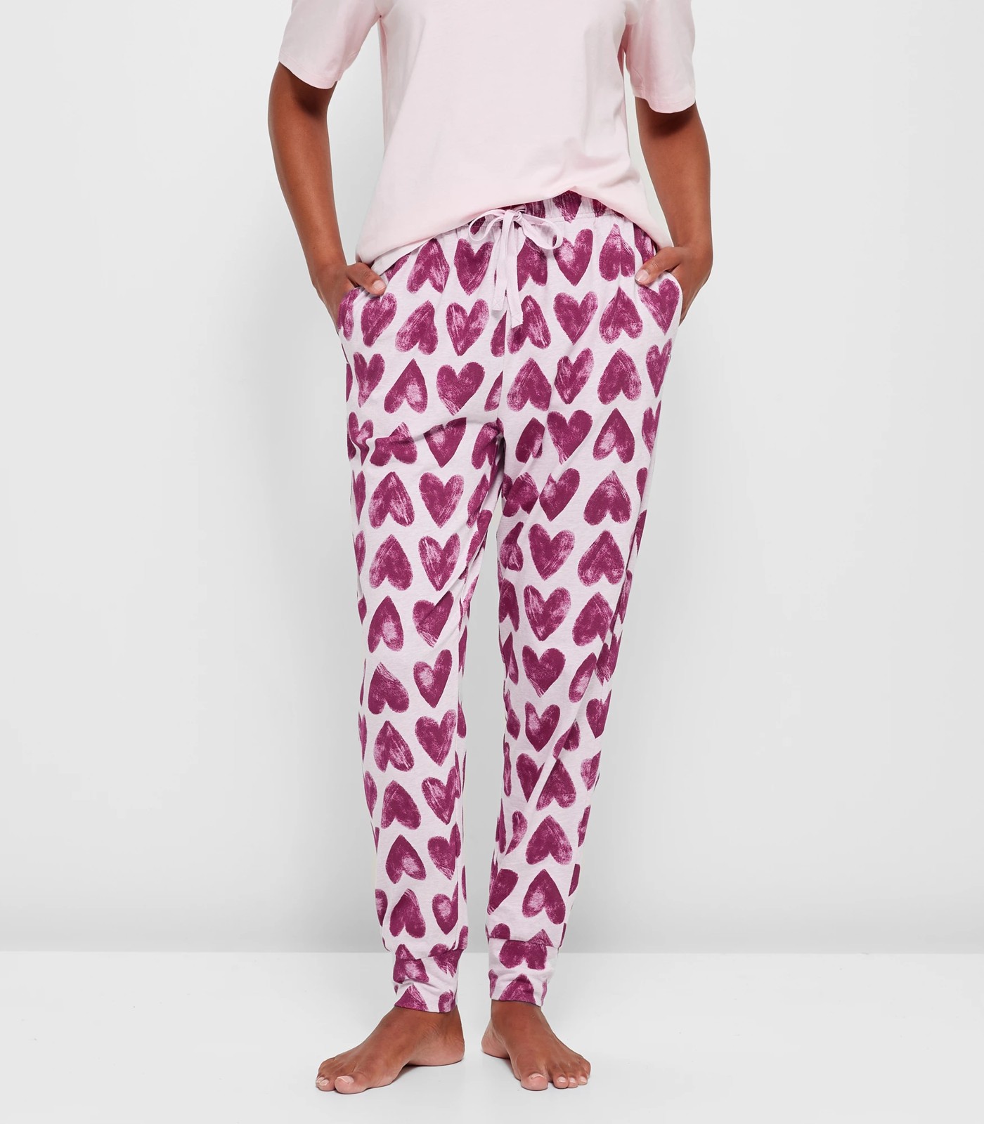 Jogger Pyjama Pants - Big Hearts