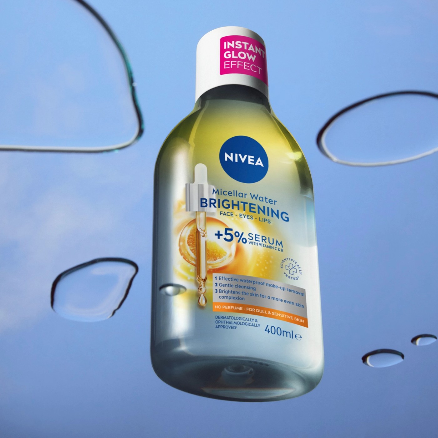 Nivea Brightening Micellar Water 400ml - 5% Serum with Vitamin E and C and Amino Acid Complex 5 of 6